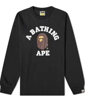 A Bathing Ape Men's Long Sleeve College T-Shirt