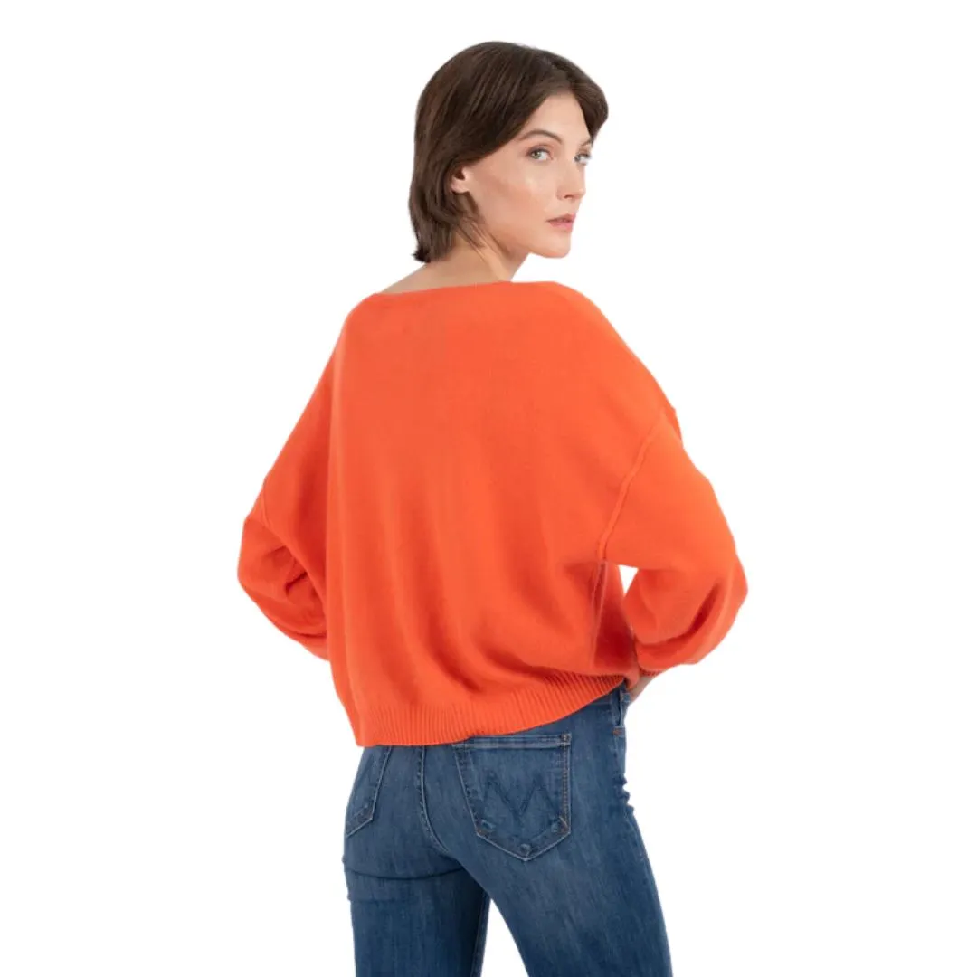 Abby Balloon Sweater (Papaya)