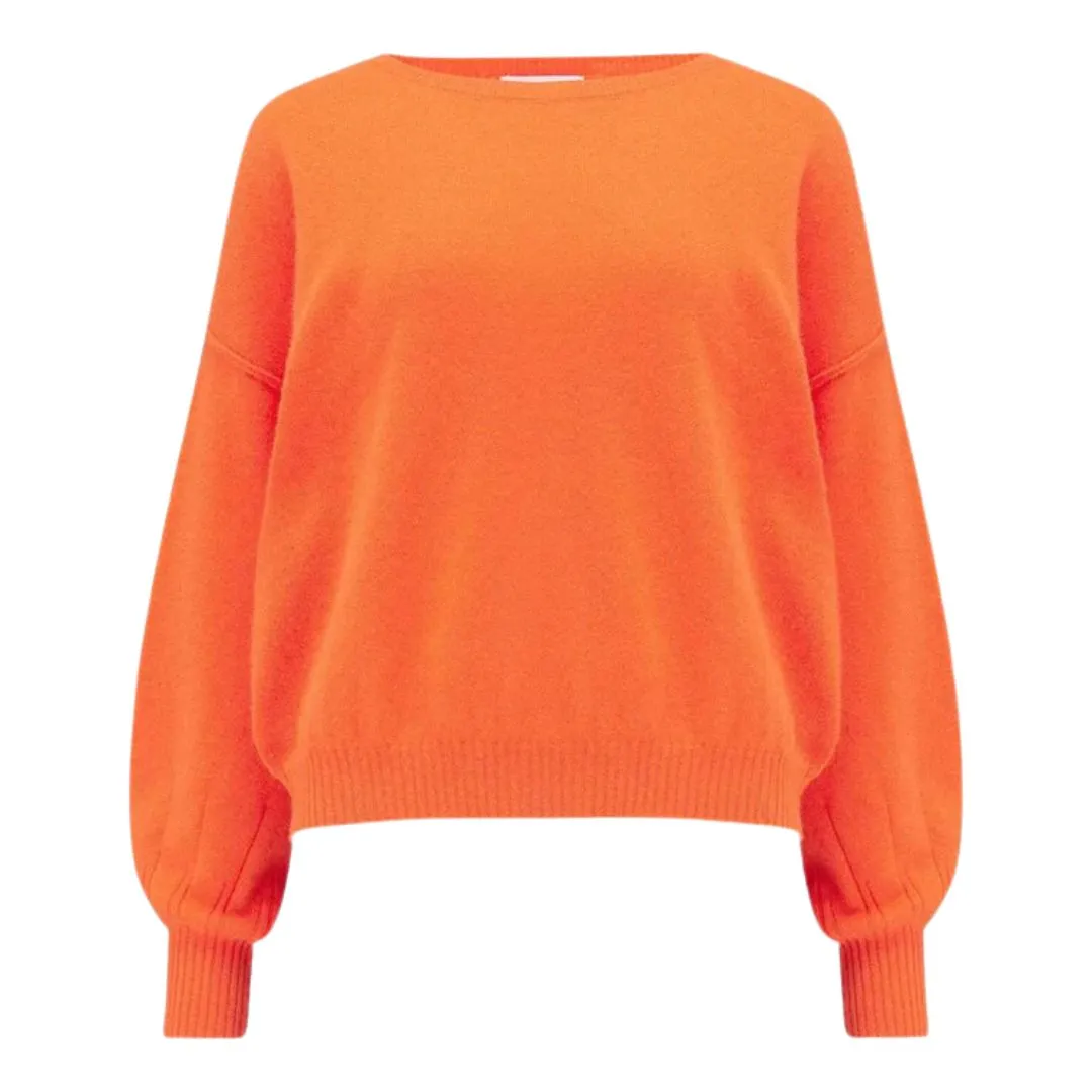 Abby Balloon Sweater (Papaya)