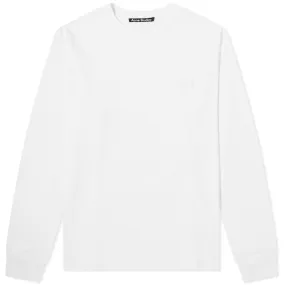 Acne Studios Long Sleeve Eisen Face TeeOptic White