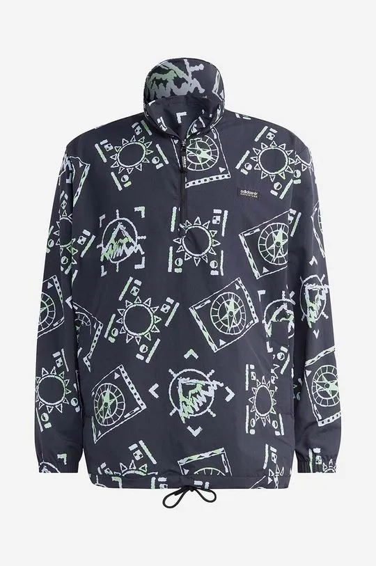 adidas Originals jacket Adventure Allover Print Archive men's black color