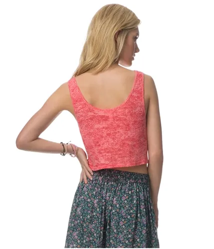 Aeropostale Womens Burnout Crop Tank Top