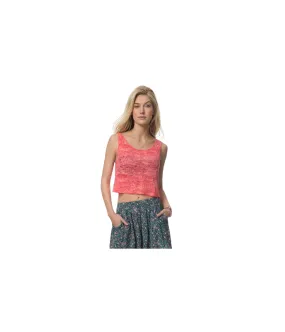 Aeropostale Womens Burnout Crop Tank Top