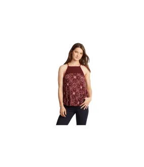 Aeropostale Womens Crochet Handkerchief Hem Tank Top