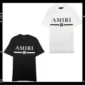 AMIRI  |Street Style Plain Cotton Logo T-Shirts