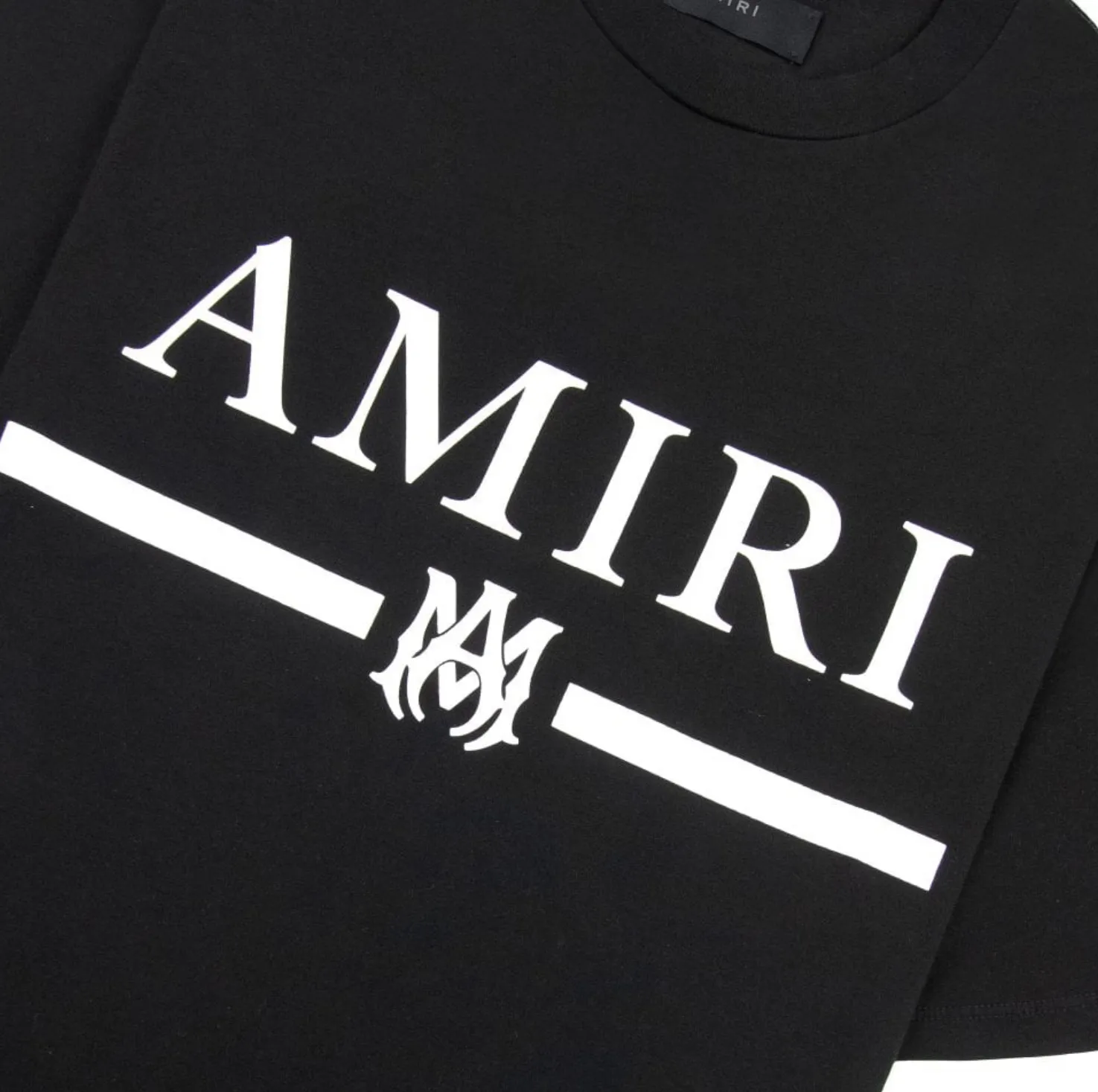 AMIRI  |Street Style Plain Cotton Logo T-Shirts