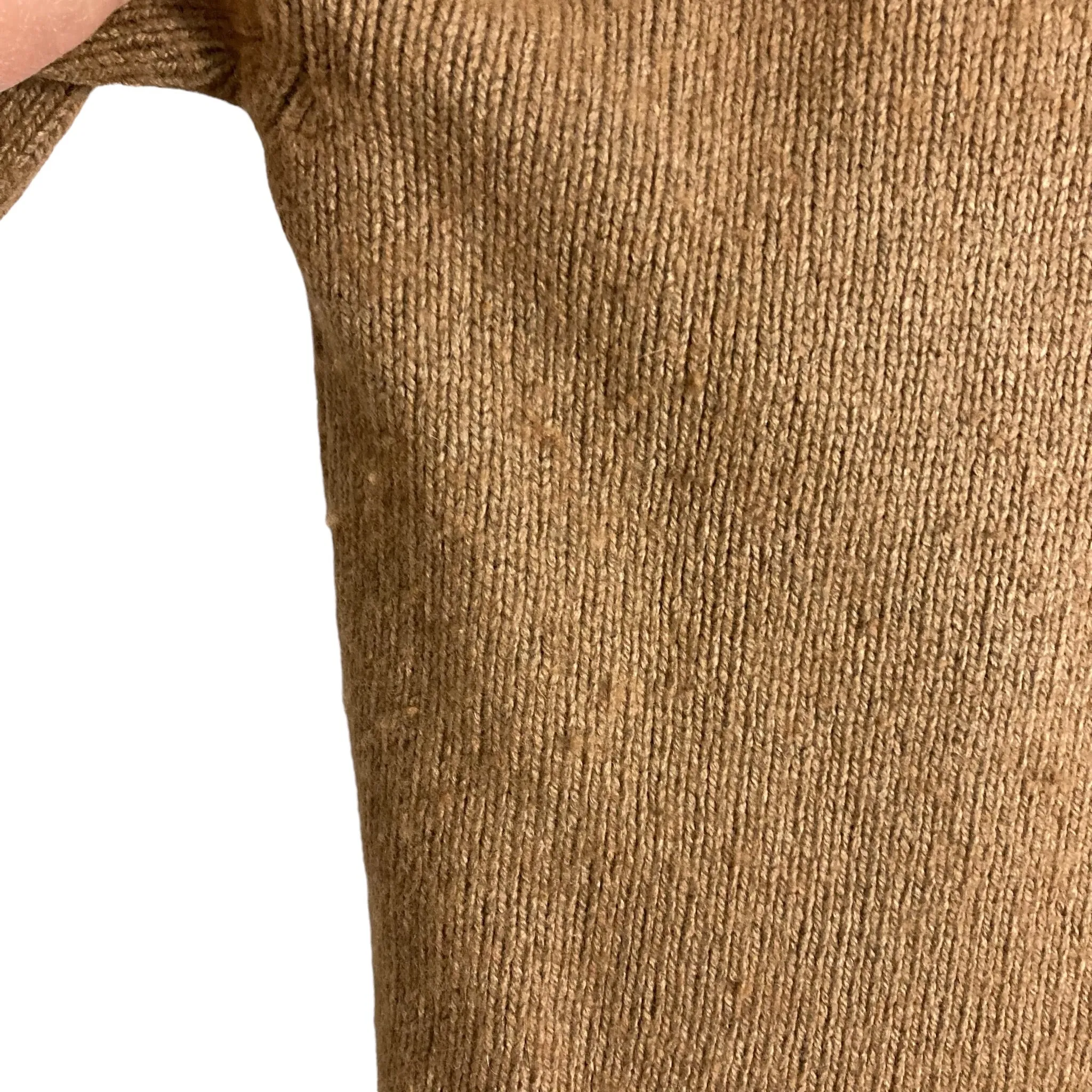 Anthropologie Camel Wool Blend Turtleneck Sweater- Size XL