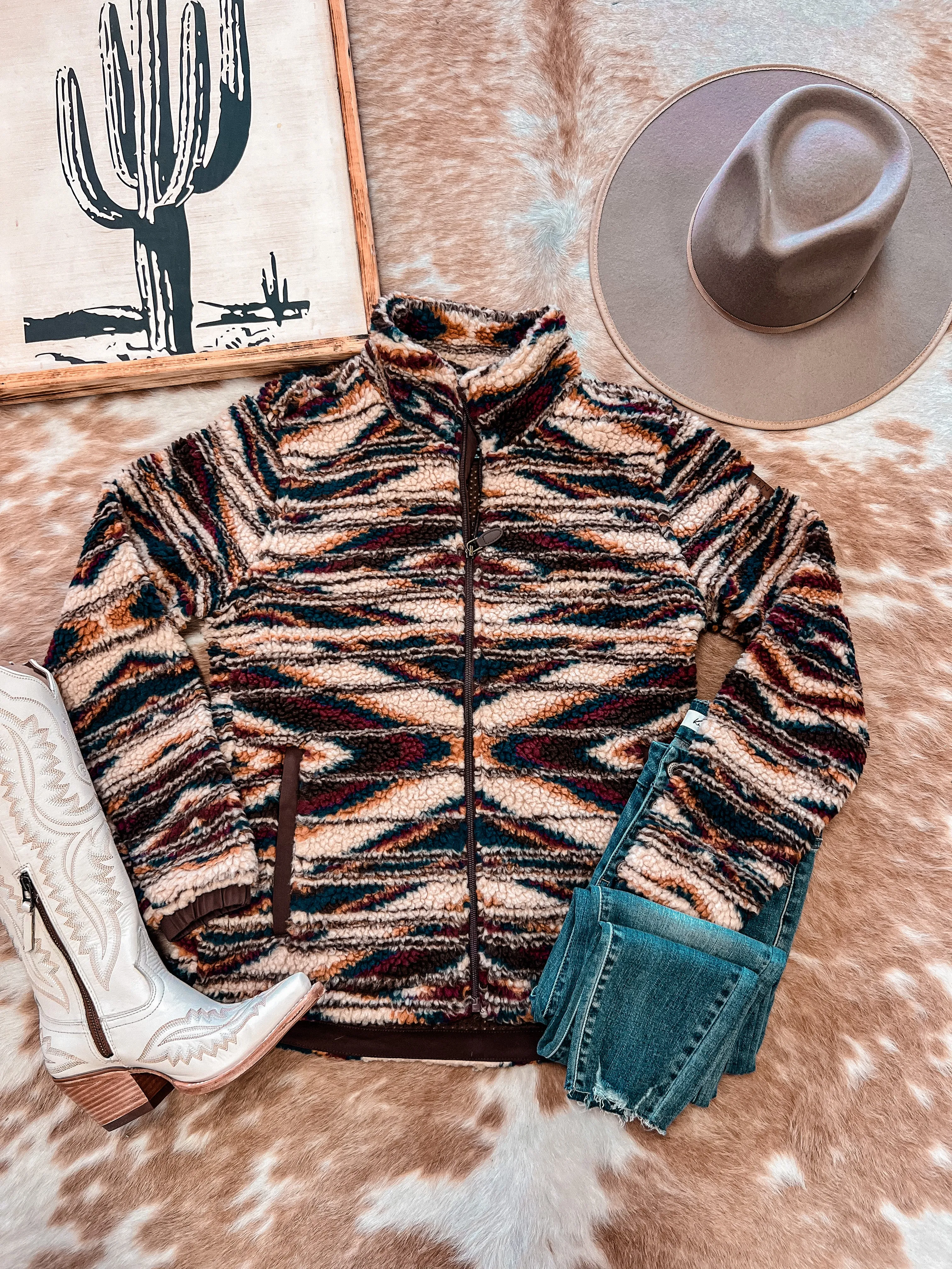 Ariat Chimayo Fleece Jacket (Sunset Saltillo)