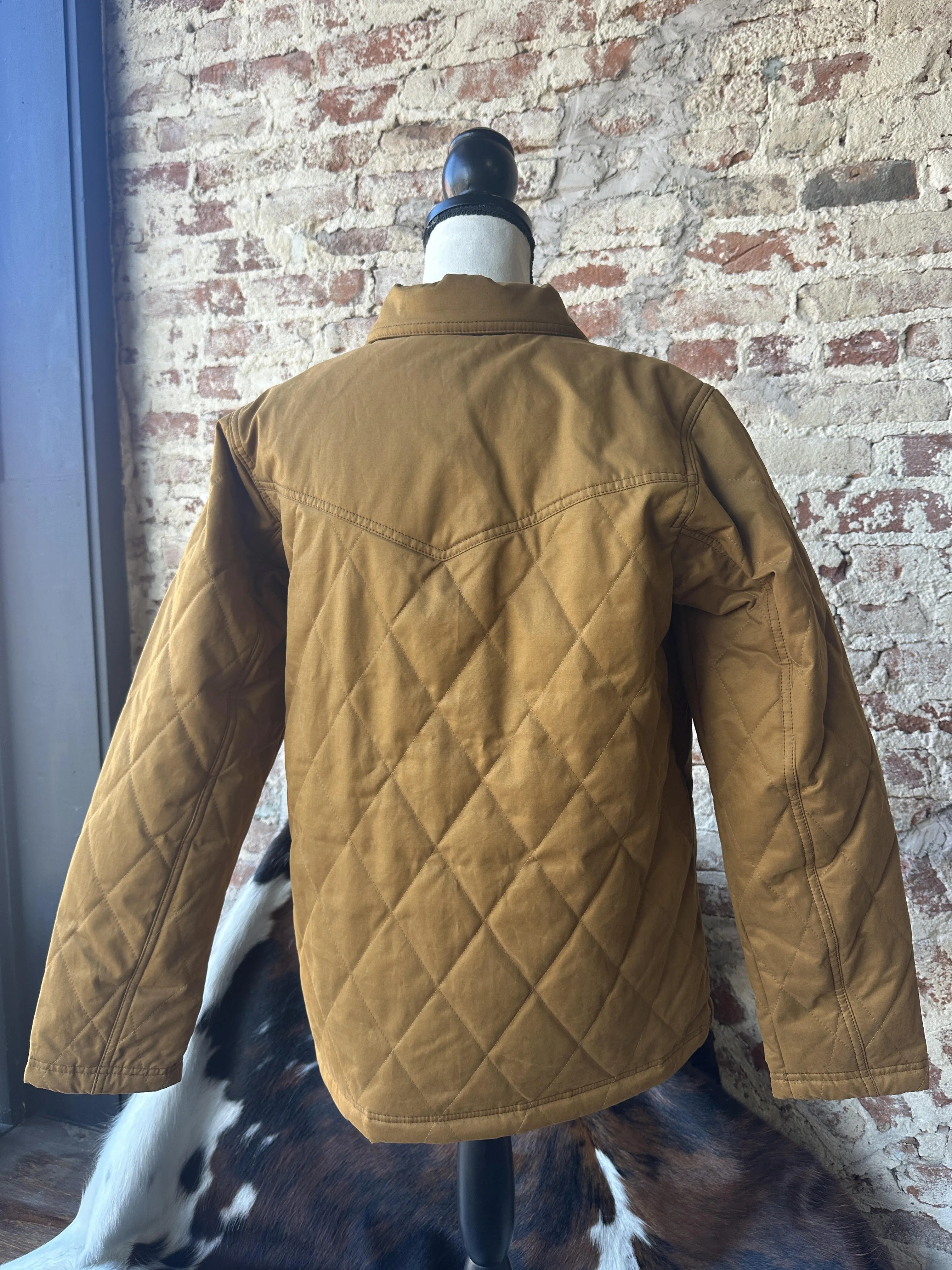 Ariat Grizzly Quilted Barn Jacket Chestnut