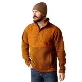 Ariat Men's Caldwell Reinforced Snap Chesnut Brown Sweater