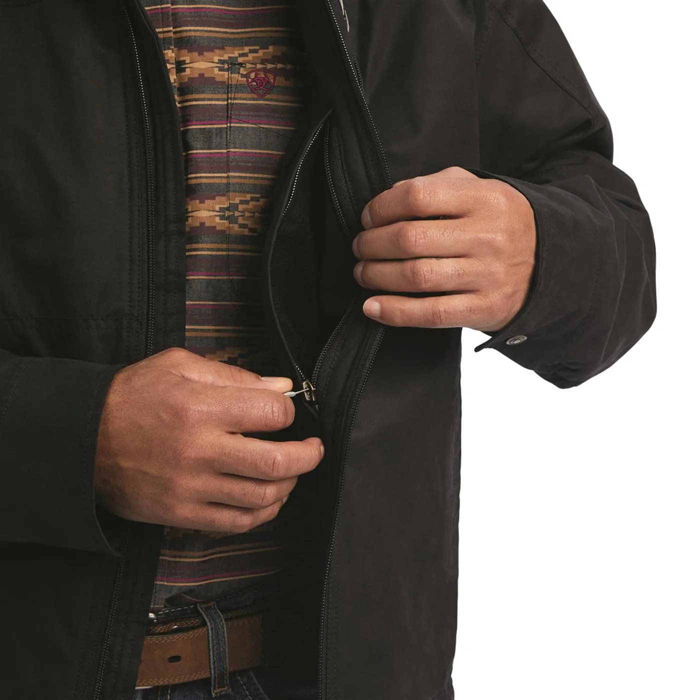 Ariat Men's Grizzly Canvas Black Jacket