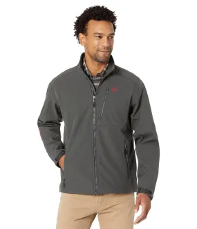 Ariat Men's Logo 2.0 Americana Charcoal Grey Softshell Jacket