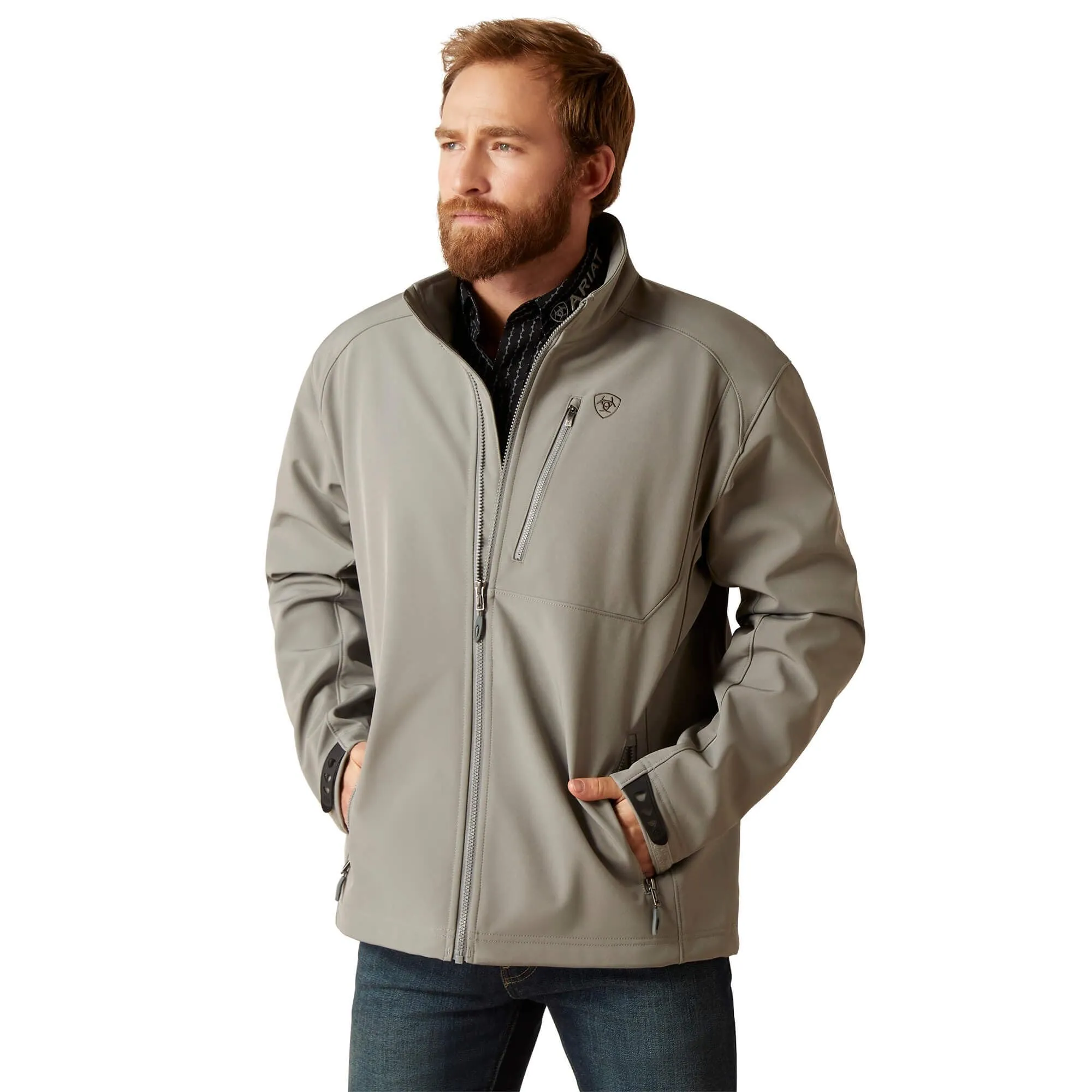 Ariat Men's Logo 2.0 Jetty Grey Softshell Jacket