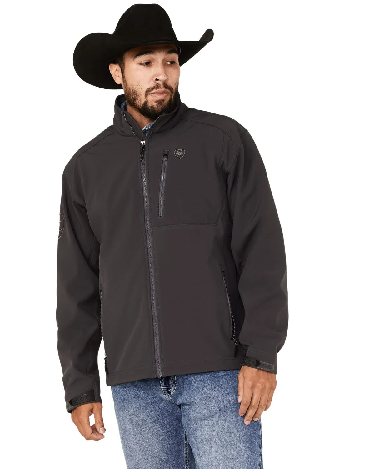 Ariat Men's Logo 2.0 Phantom Black Softshell Jacket