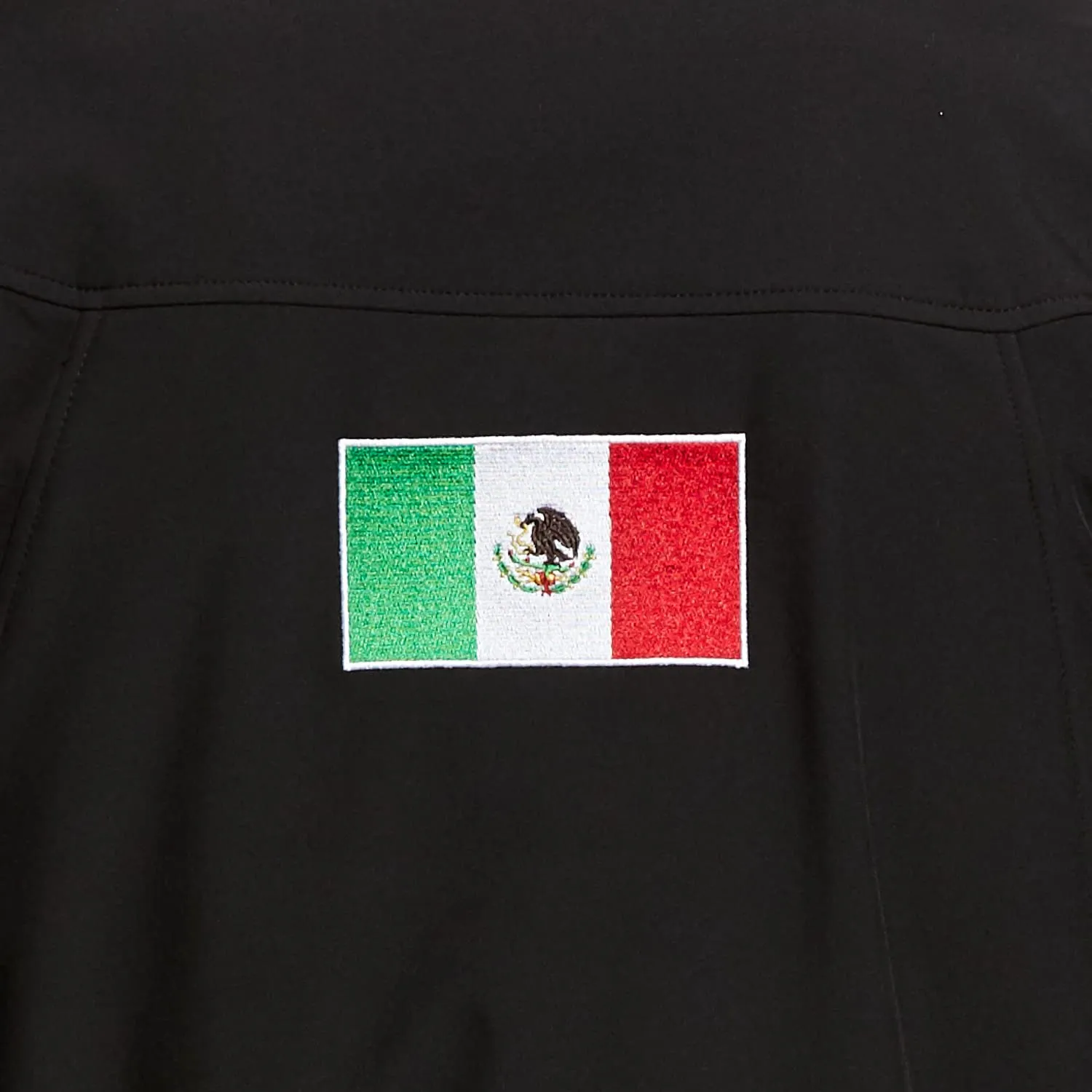 Ariat Men's New Team Softshell Mexico Flag Black Jacket