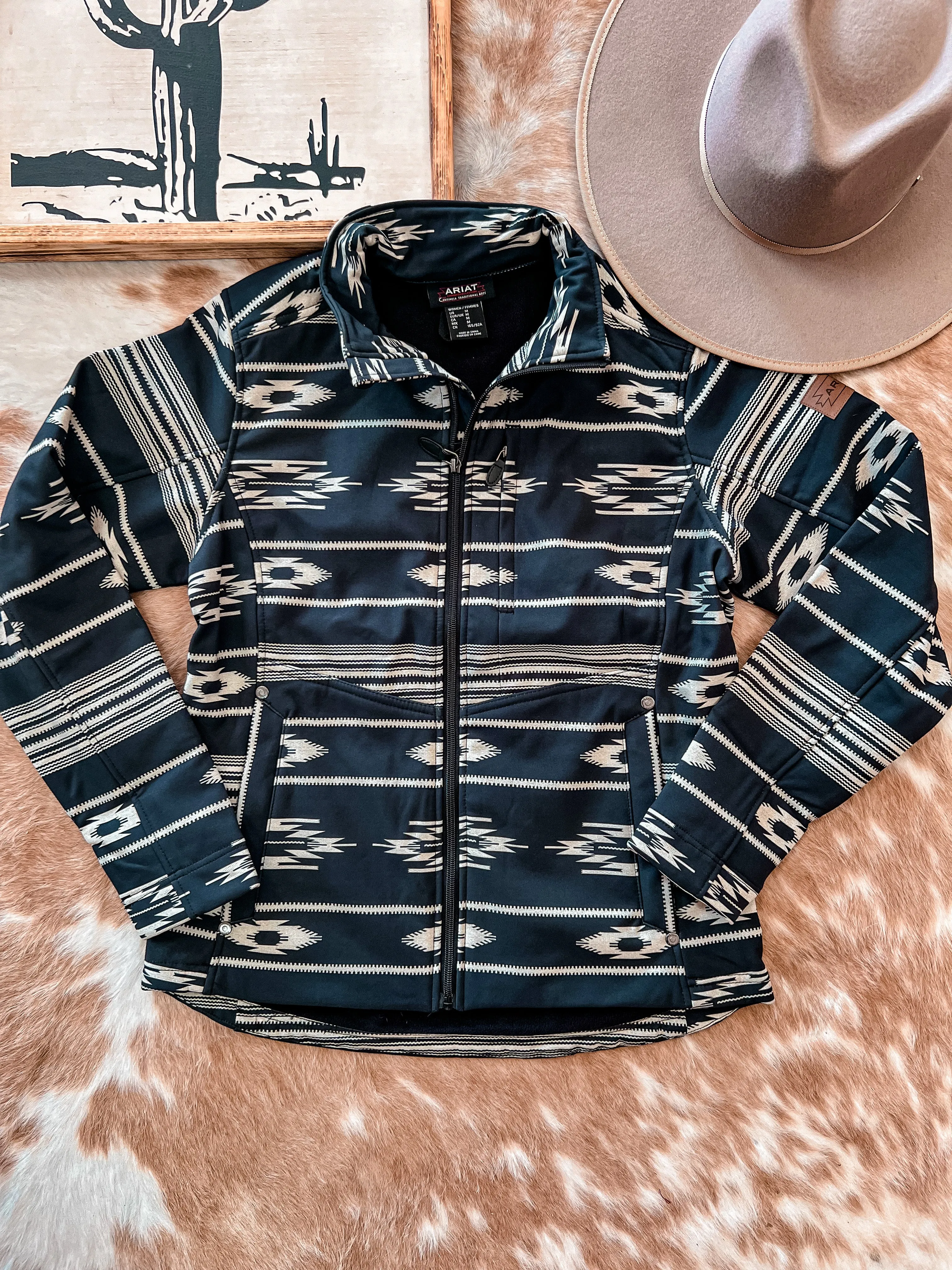 Ariat Softshell Chimayo Jacket (Navy Blue)