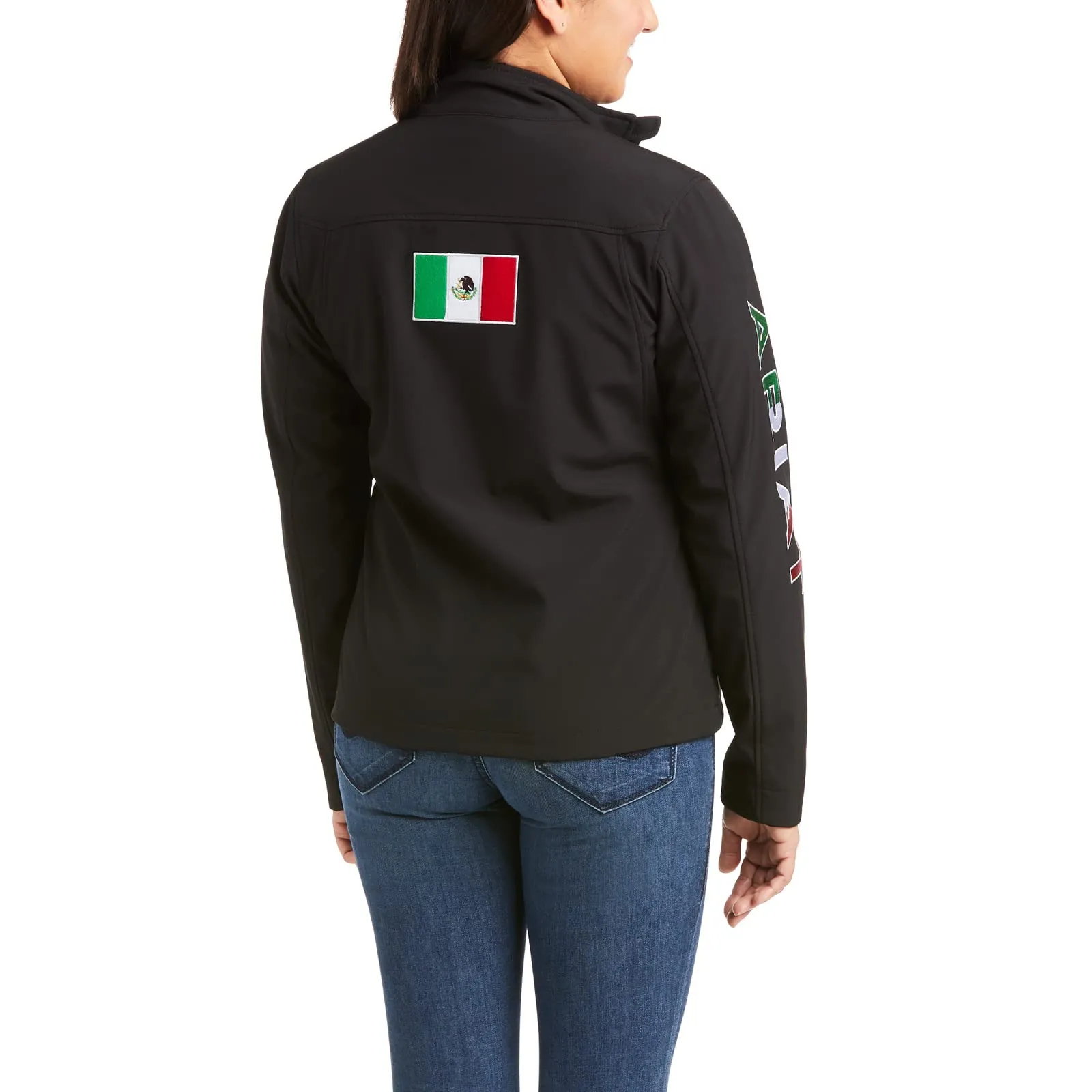 Ariat Women's Classic Team Softshell Mexico Water Resistant Black Jacket