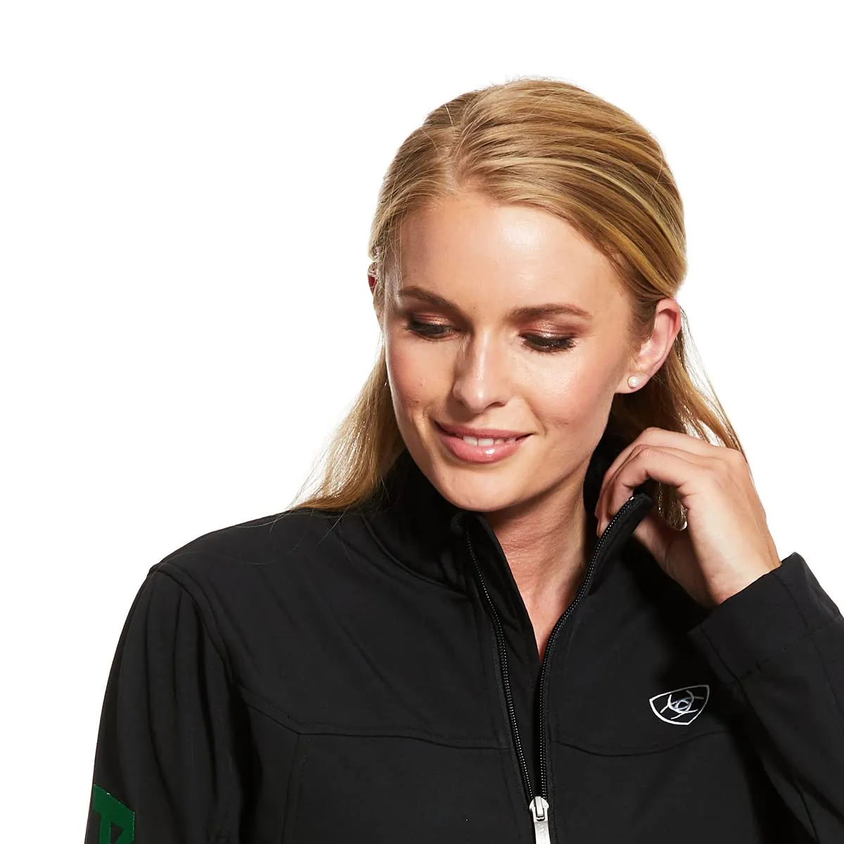 Ariat Women's Classic Team Softshell Mexico Water Resistant Black Jacket