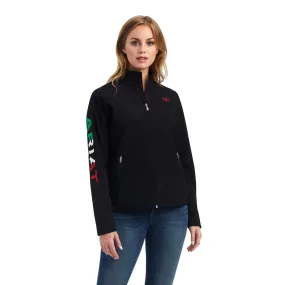 Ariat Women's Mexican Flag Softshell Black Jacket