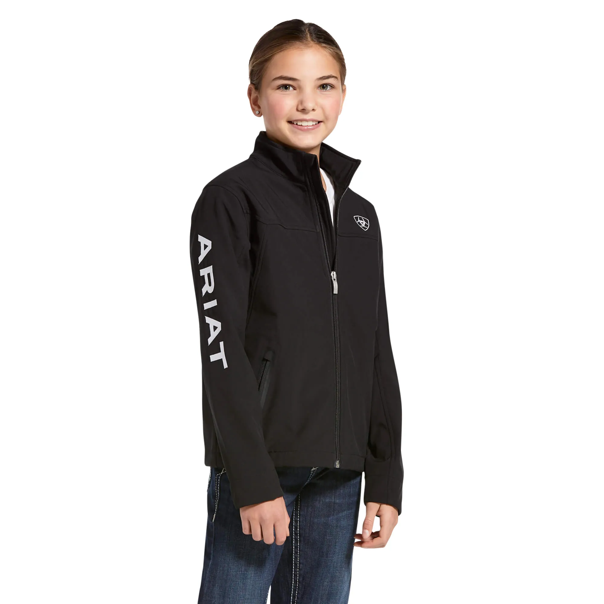 Ariat Youth New Team Black Softshell Jacket