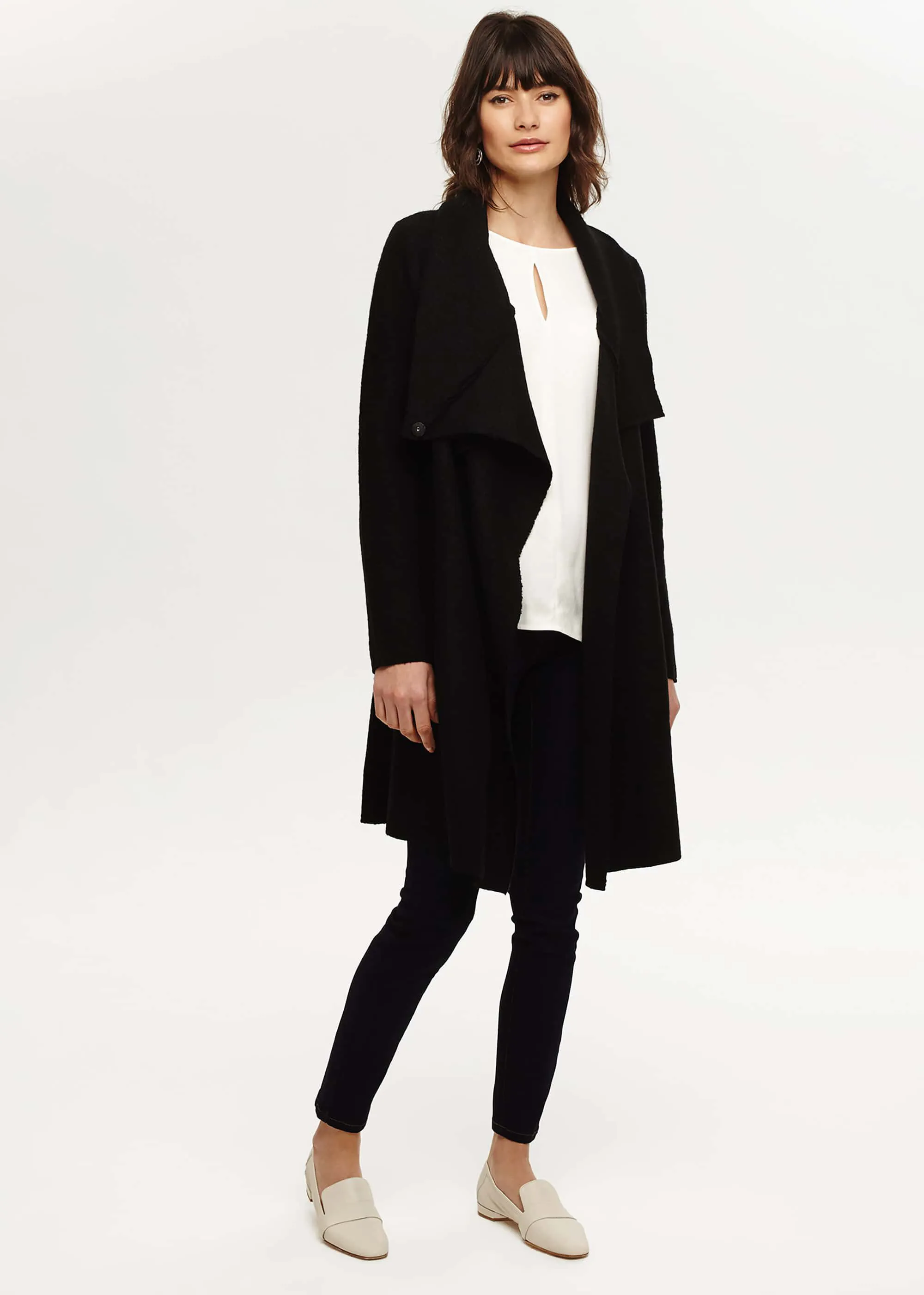 Bellona Level Hem Knit Coat