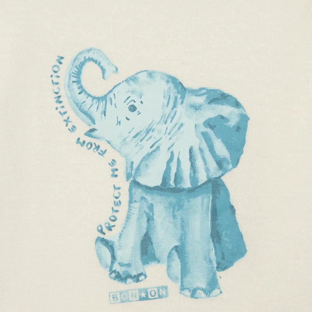 Bonton Baby Tuba T-shirt Cream With Elephant Print