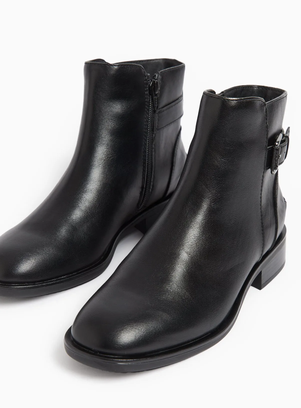 Buy Black Classic Buckle Chelsea Ankle Boots 5 | Boots | Tu