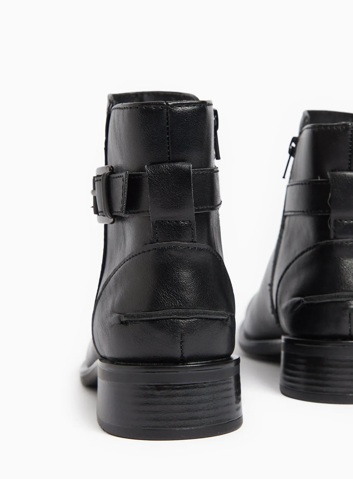 Buy Black Classic Buckle Chelsea Ankle Boots 5 | Boots | Tu