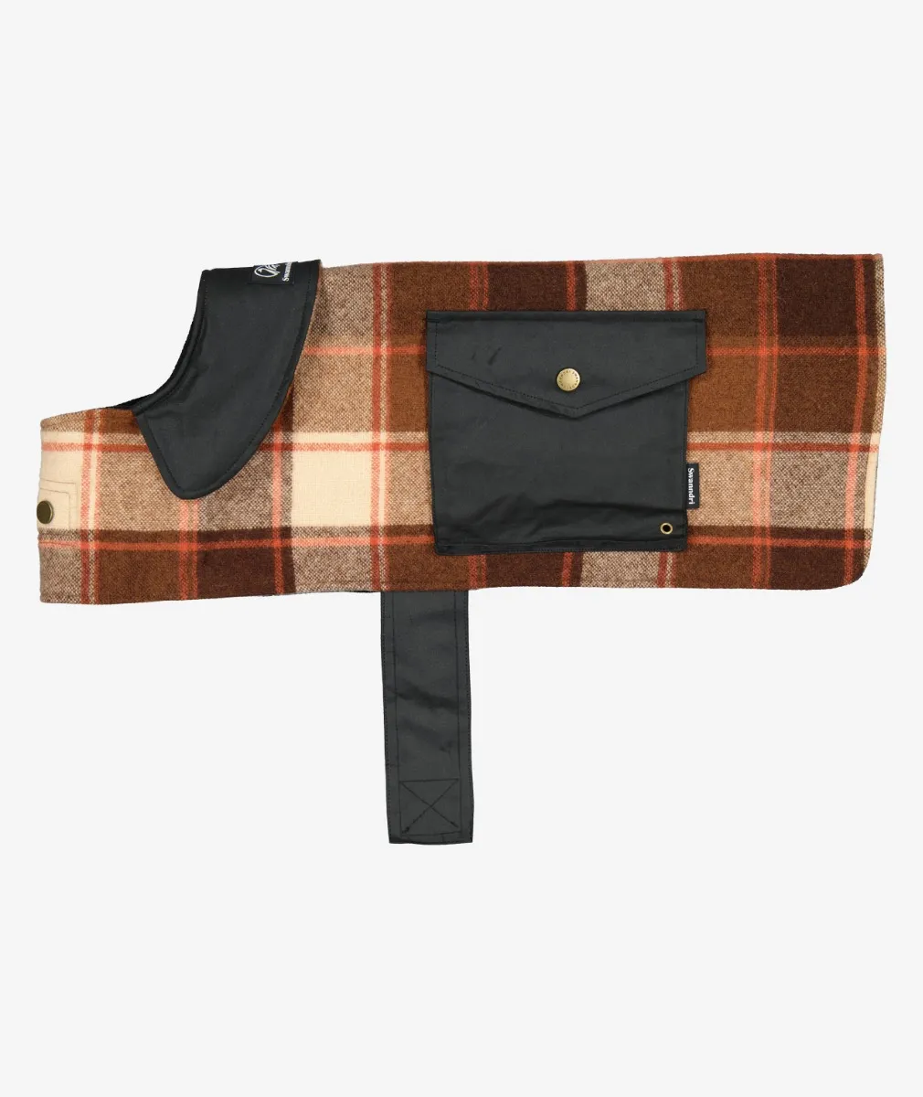 Classic Wool Dog Coat Mackenzie Country Check - Swanndri NZ