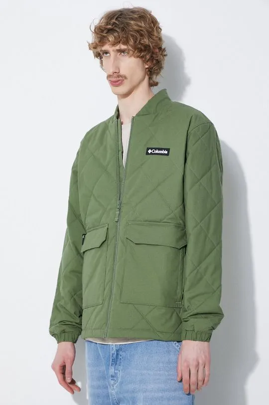 Columbia jacket Rad Padded men's green color 2071251