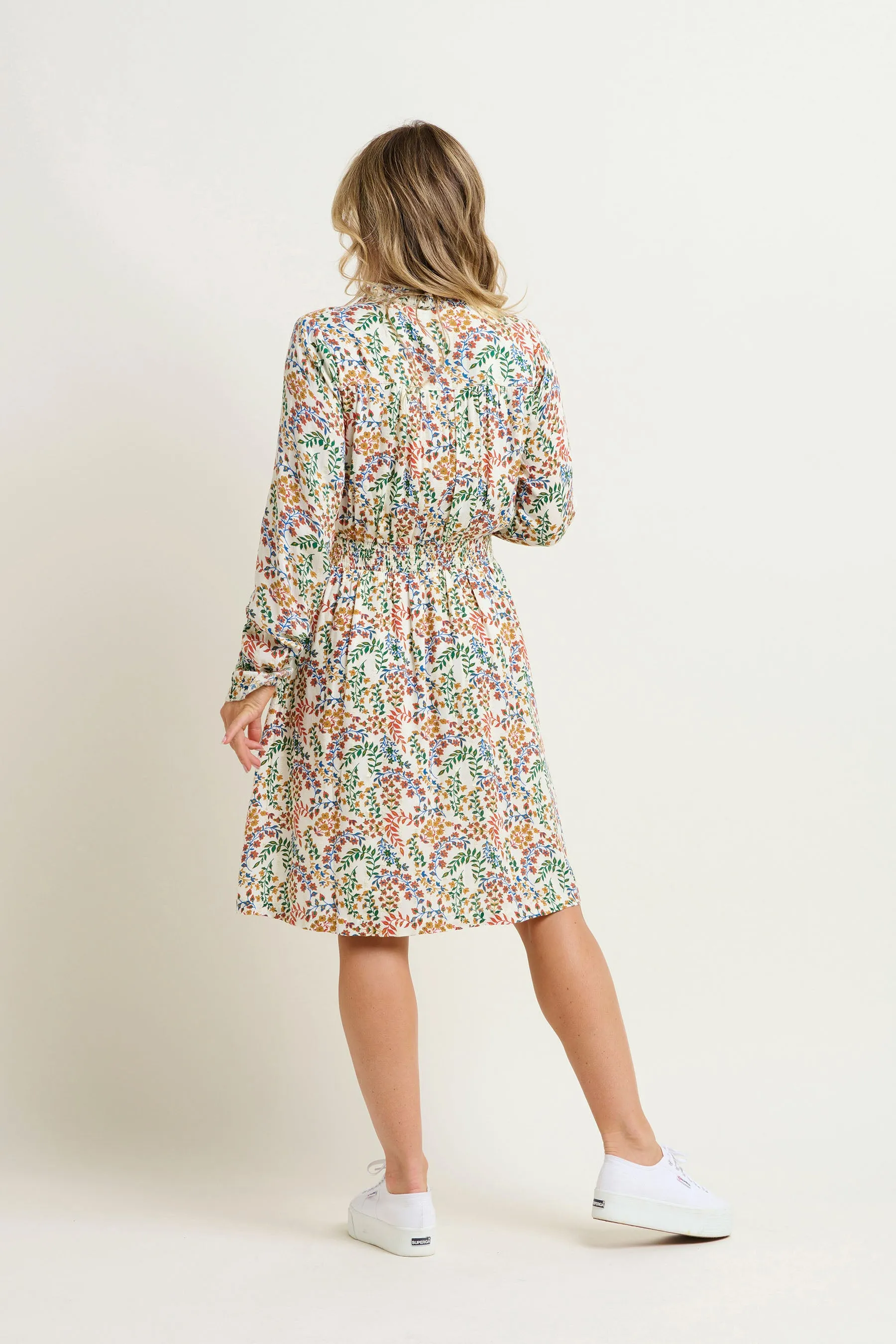 Cream Floral Paisley Dress