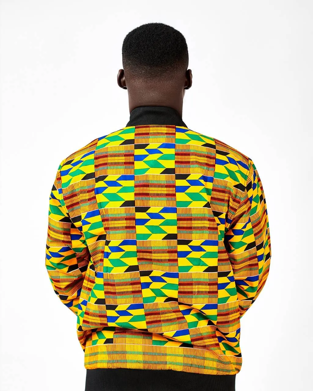 Deja Men’s Bomber Jacket | African Kente Print -