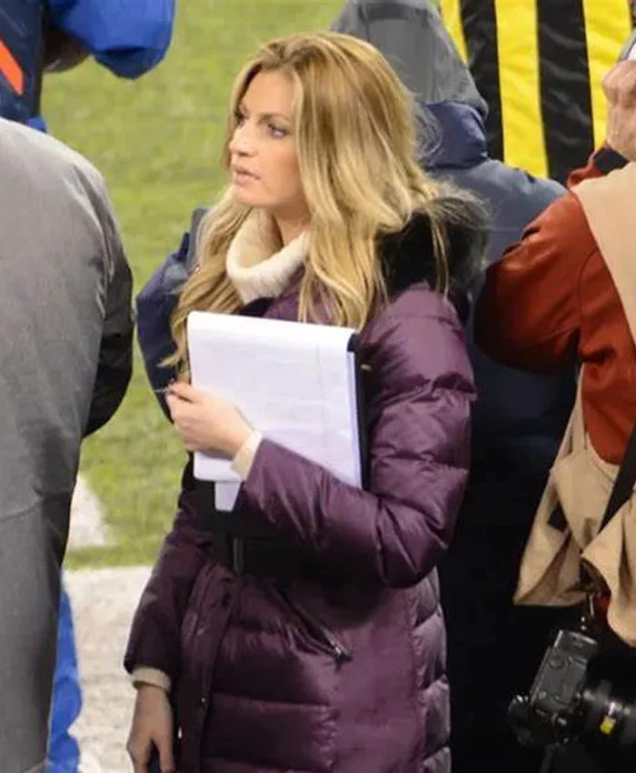 Erin Andrews Purple Puffer Coat - William Jacket