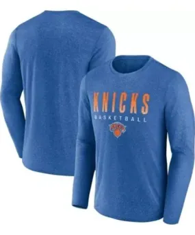 Fanatics Men's NBA Fanatics ed New York Knicks Where Legends Play Iconic Practice Long Sleeve T-Shirt