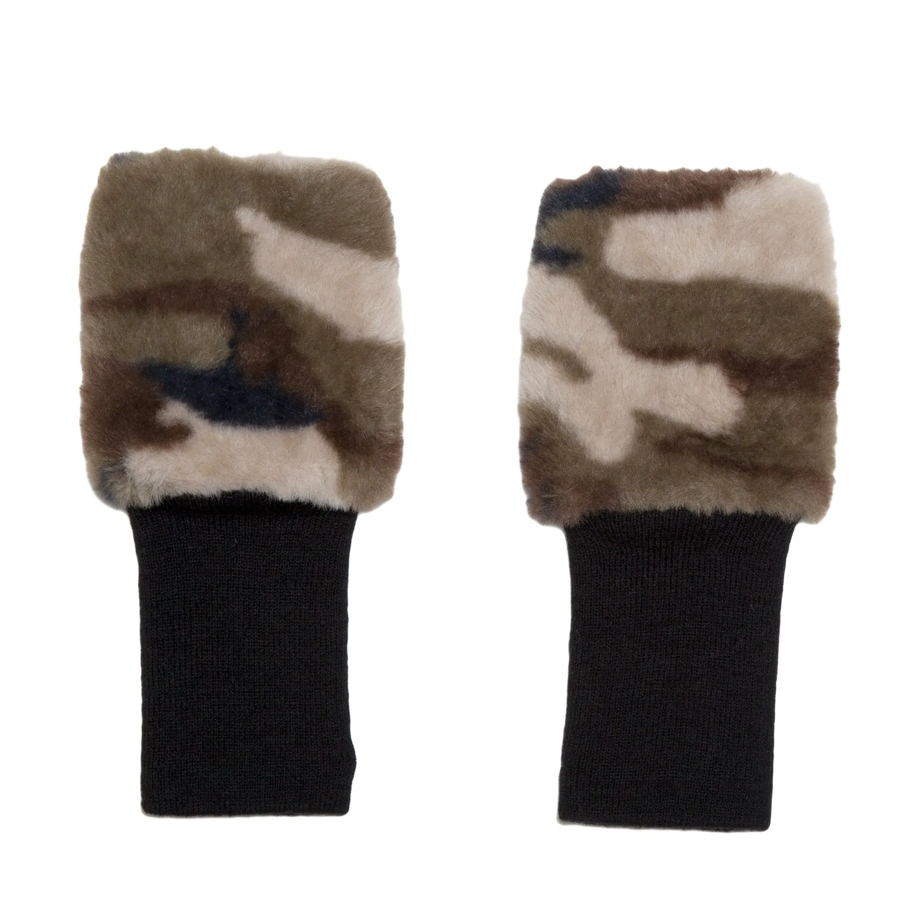 Faux Fingerless Mittens Camo