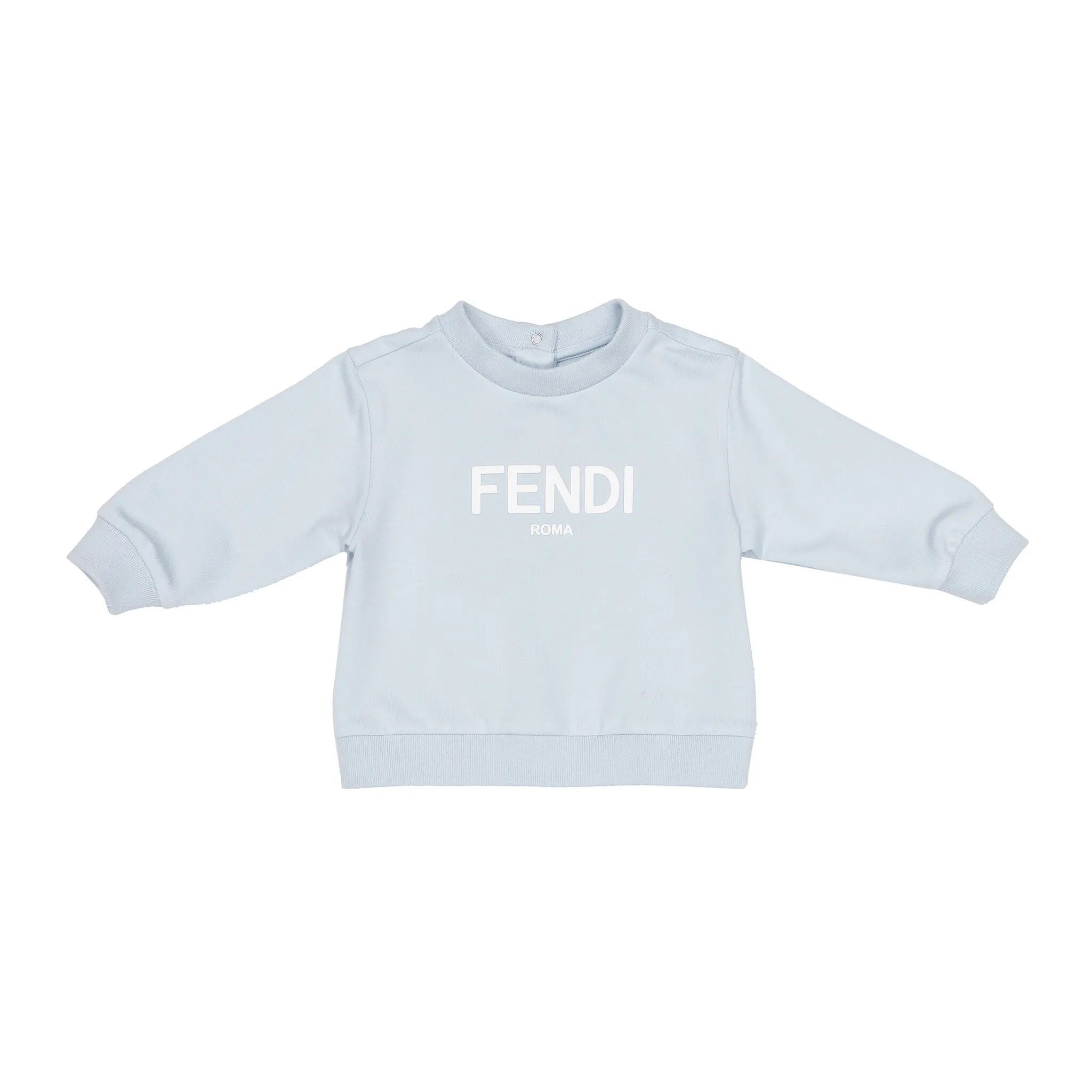 Fendi Felpa Felpina Stretc Azzurro Baby BUH054_8RA_F19J4