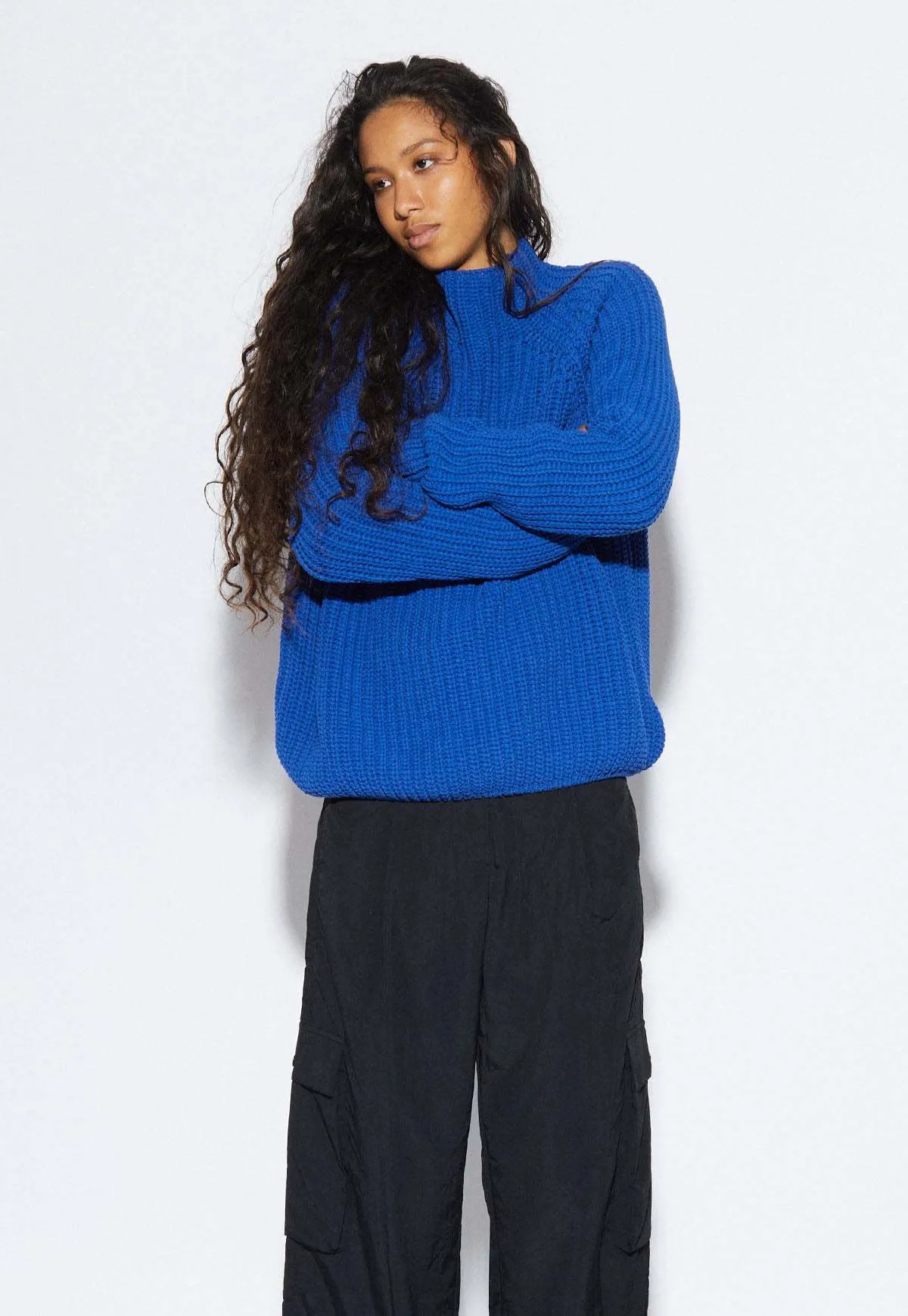 Fiona Knitted Sweater - Blue