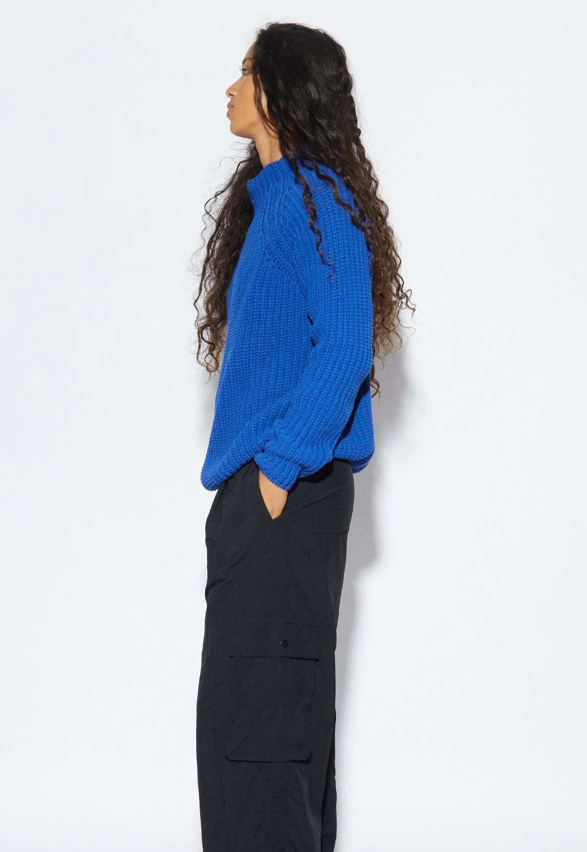 Fiona Knitted Sweater - Blue