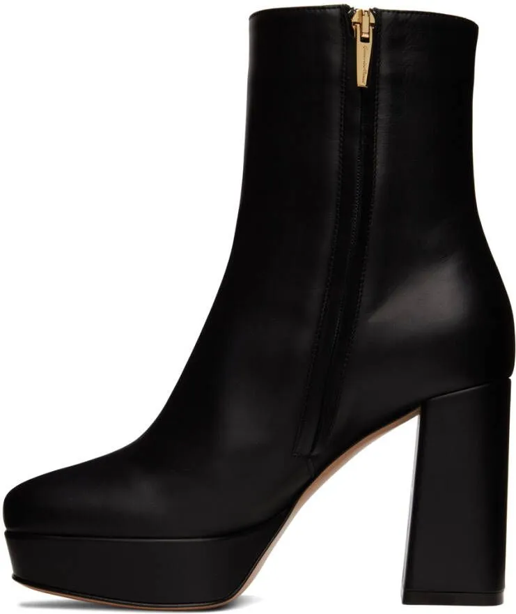 Gianvito Rossi Black Daisen Boots