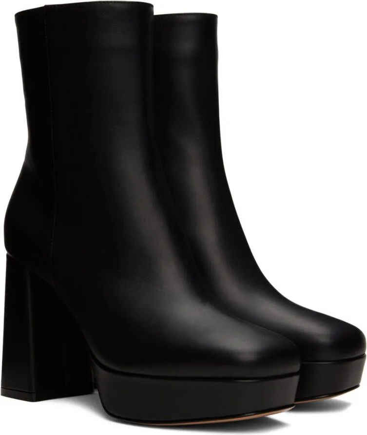 Gianvito Rossi Black Daisen Boots