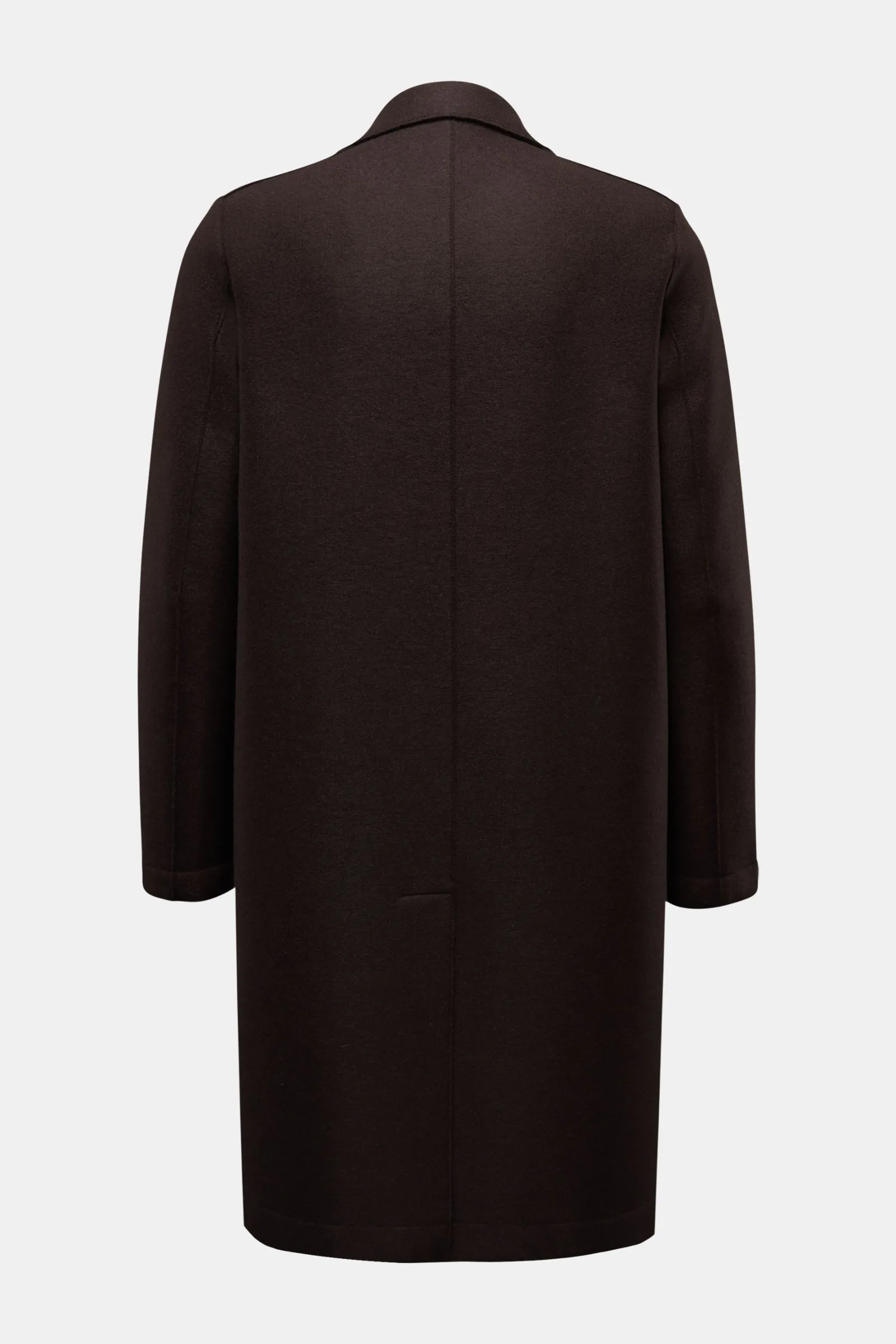 HARRIS WHARF LONDON wool coat dark brown