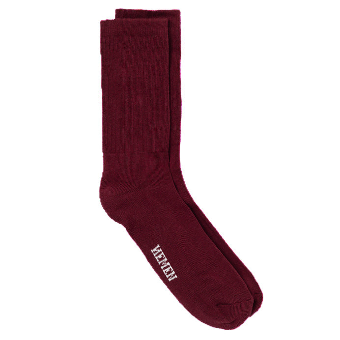 Hemen Rib Sport Socks wine red