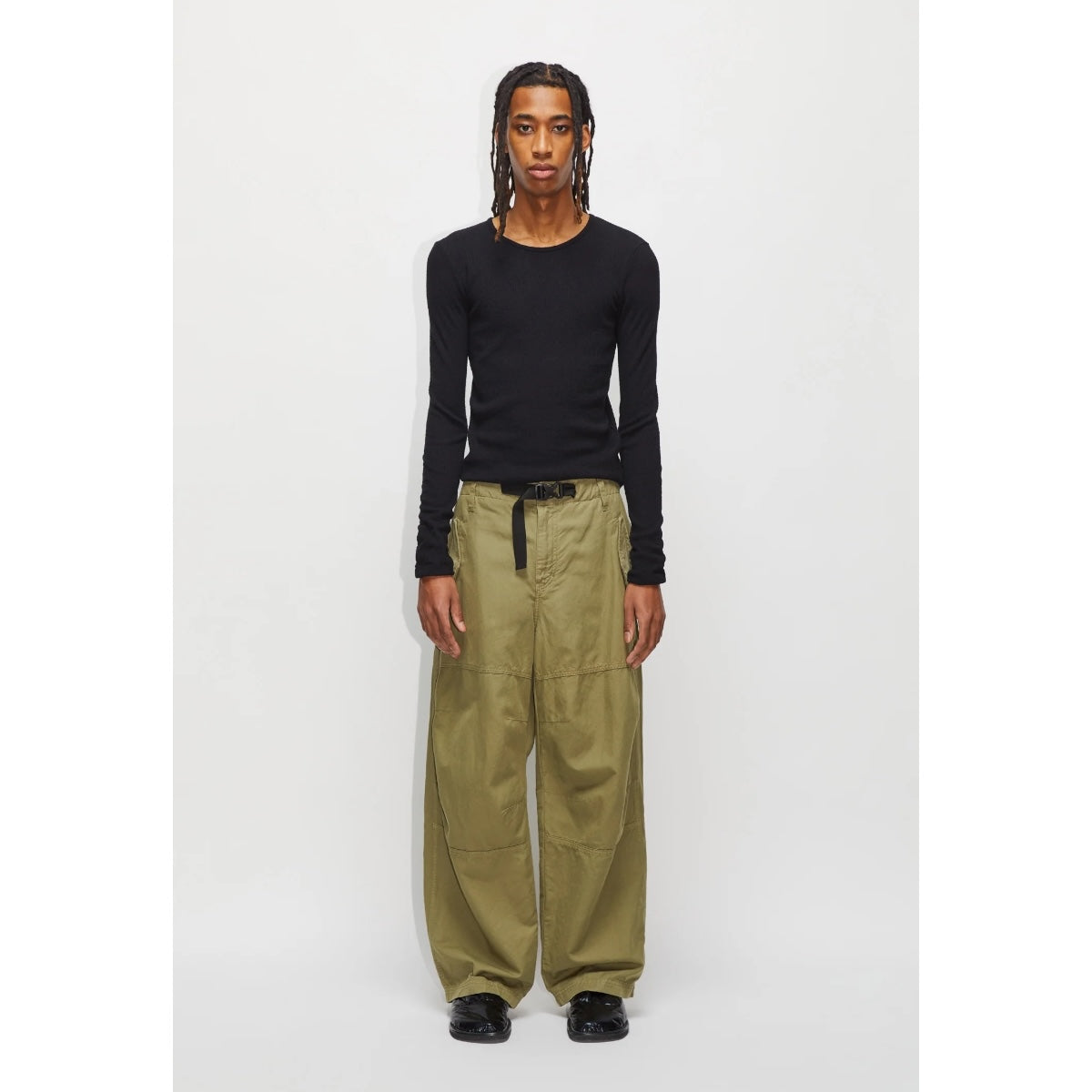 Hope Gloom Cargo Trousers pale green