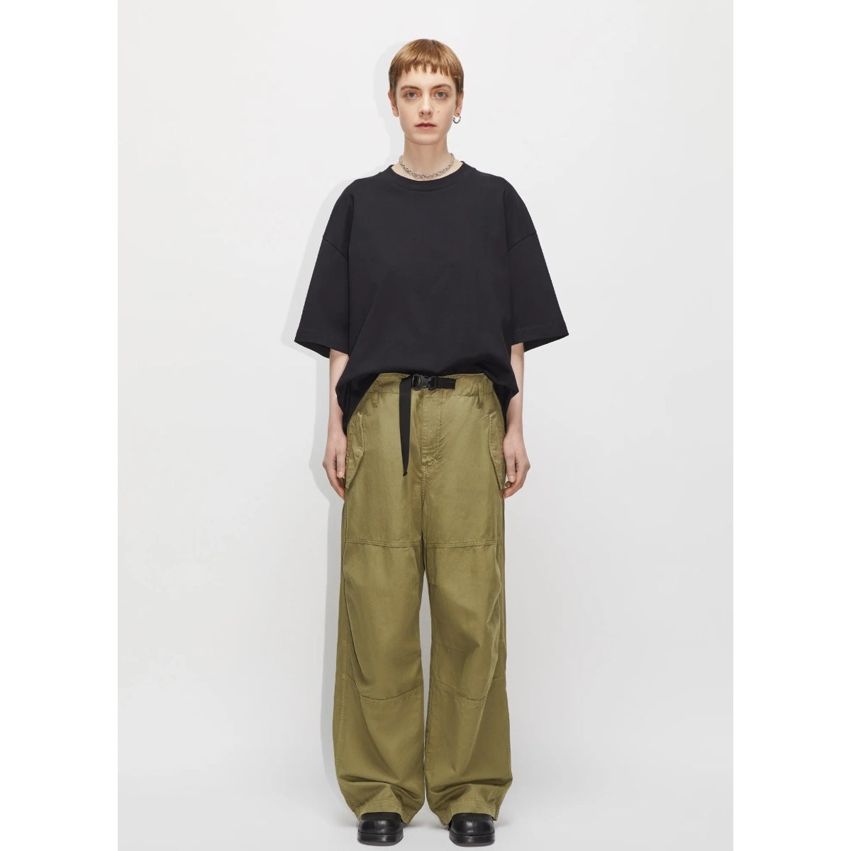 Hope Gloom Cargo Trousers pale green