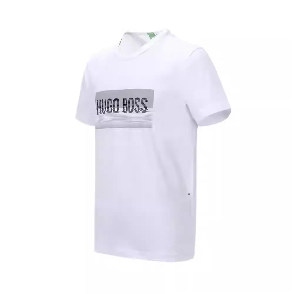 Hugo Boss  |Cotton Short Sleeves Logo T-Shirts