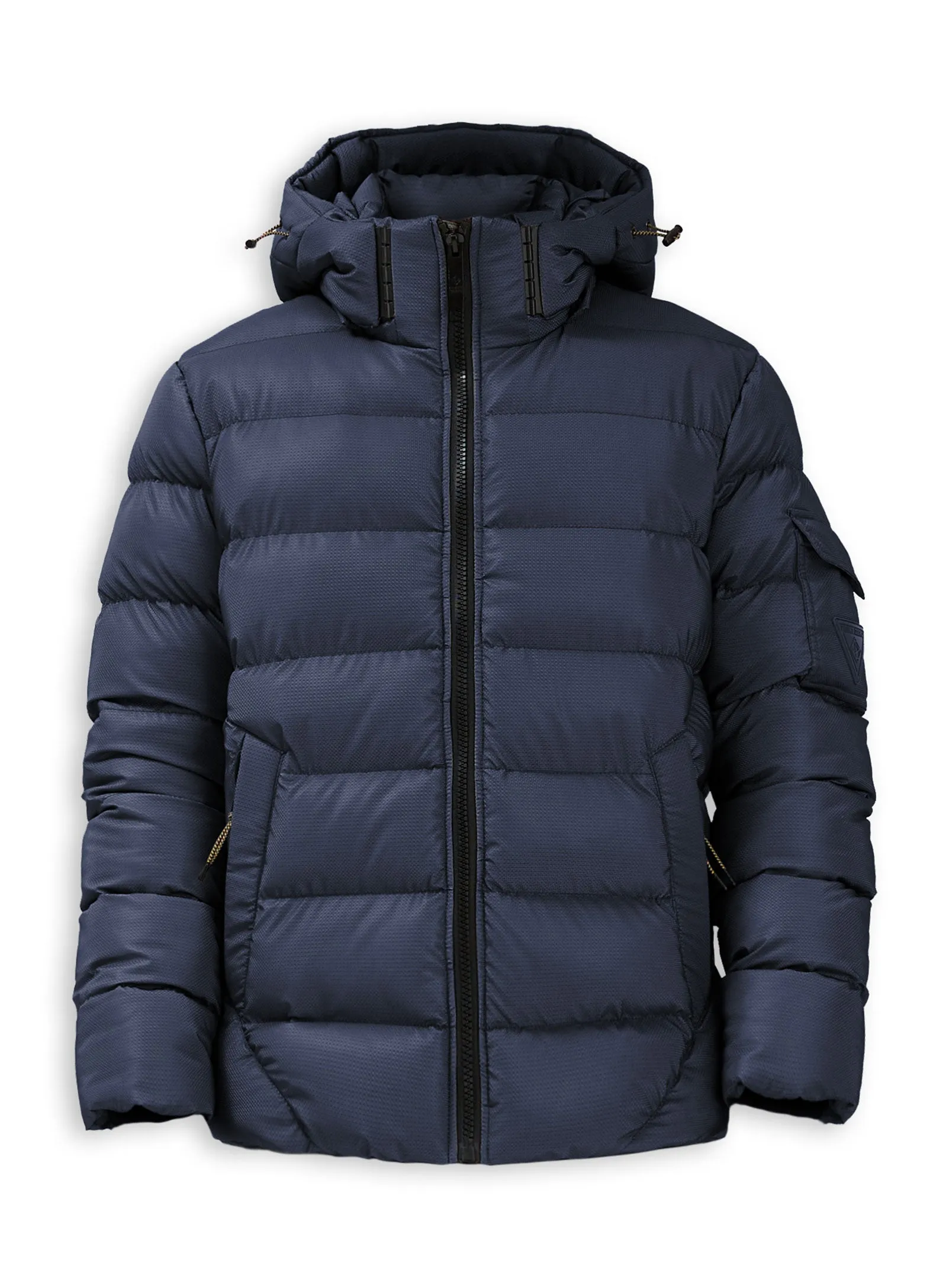 HUNTLEY | Matte Shine Puffer || HUNTLEY | Polaire jacquard texturé