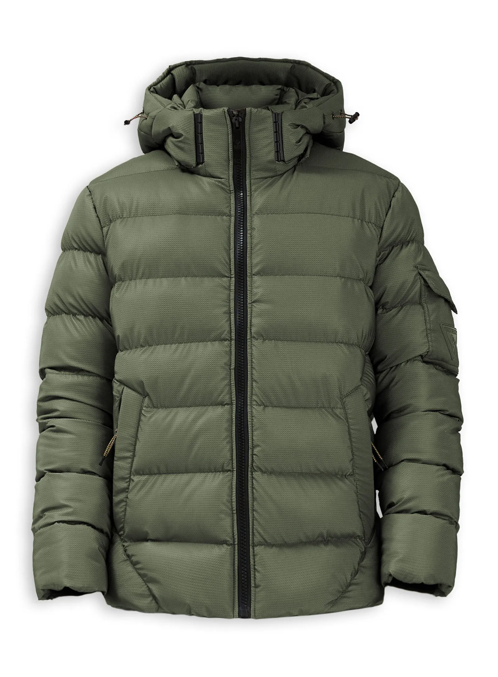 HUNTLEY | Matte Shine Puffer || HUNTLEY | Polaire jacquard texturé