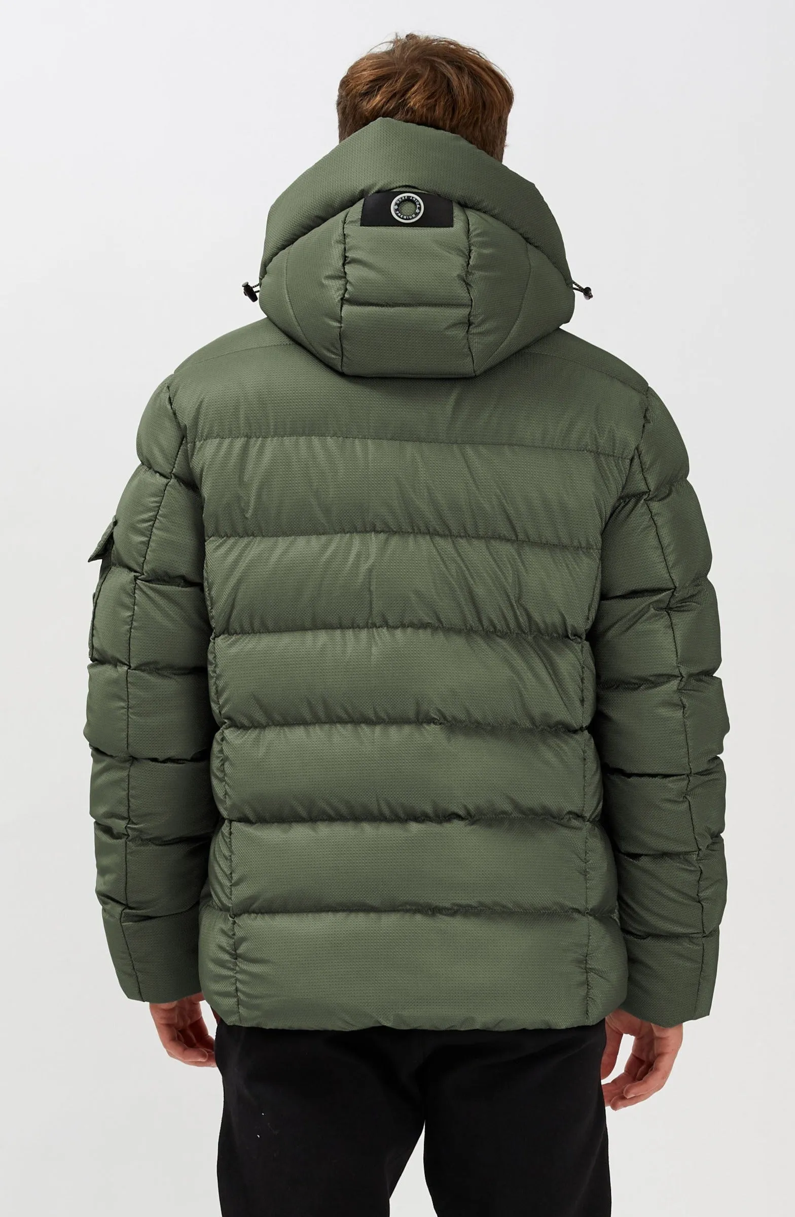 HUNTLEY | Matte Shine Puffer || HUNTLEY | Polaire jacquard texturé