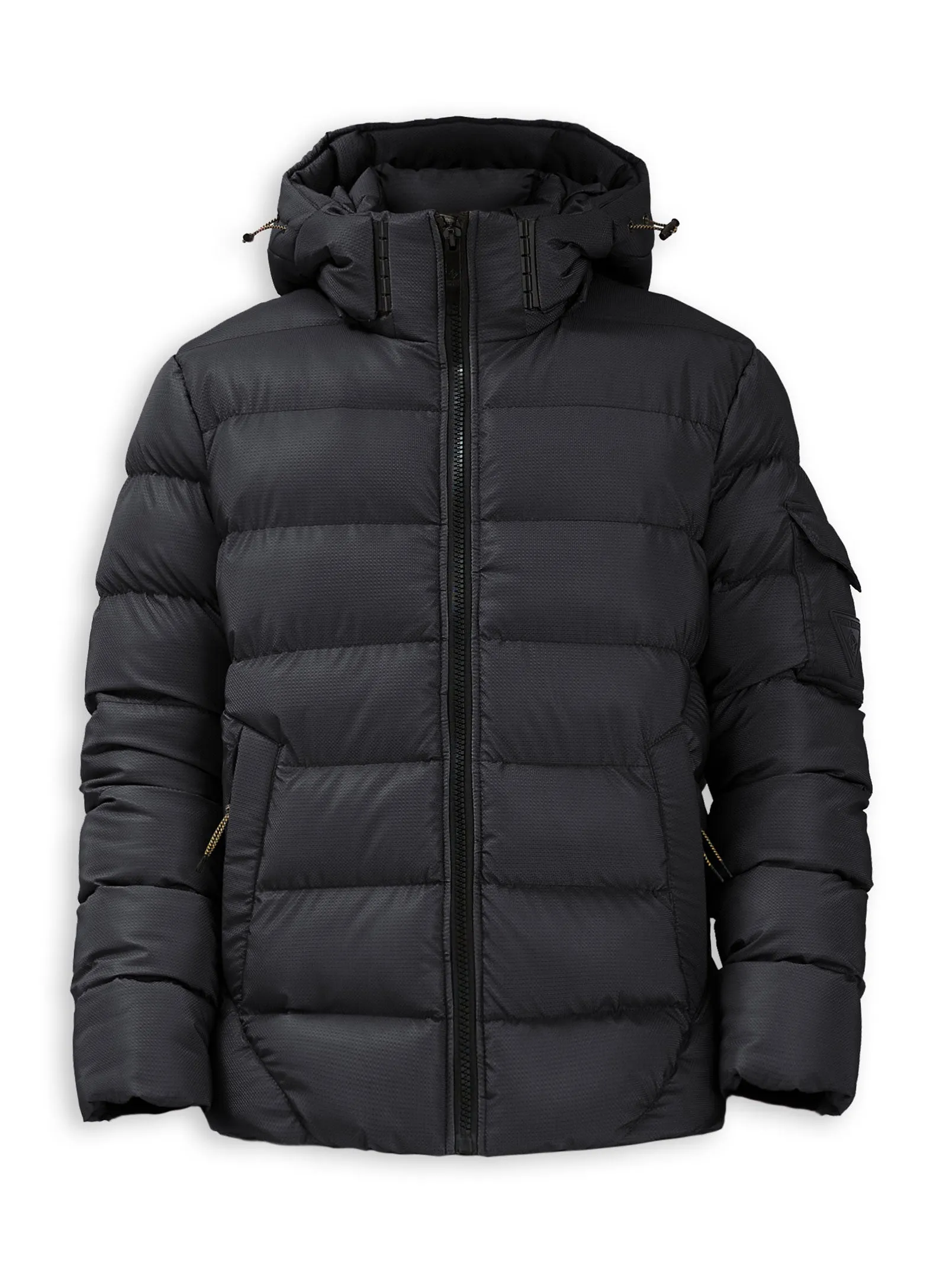 HUNTLEY | Matte Shine Puffer || HUNTLEY | Polaire jacquard texturé