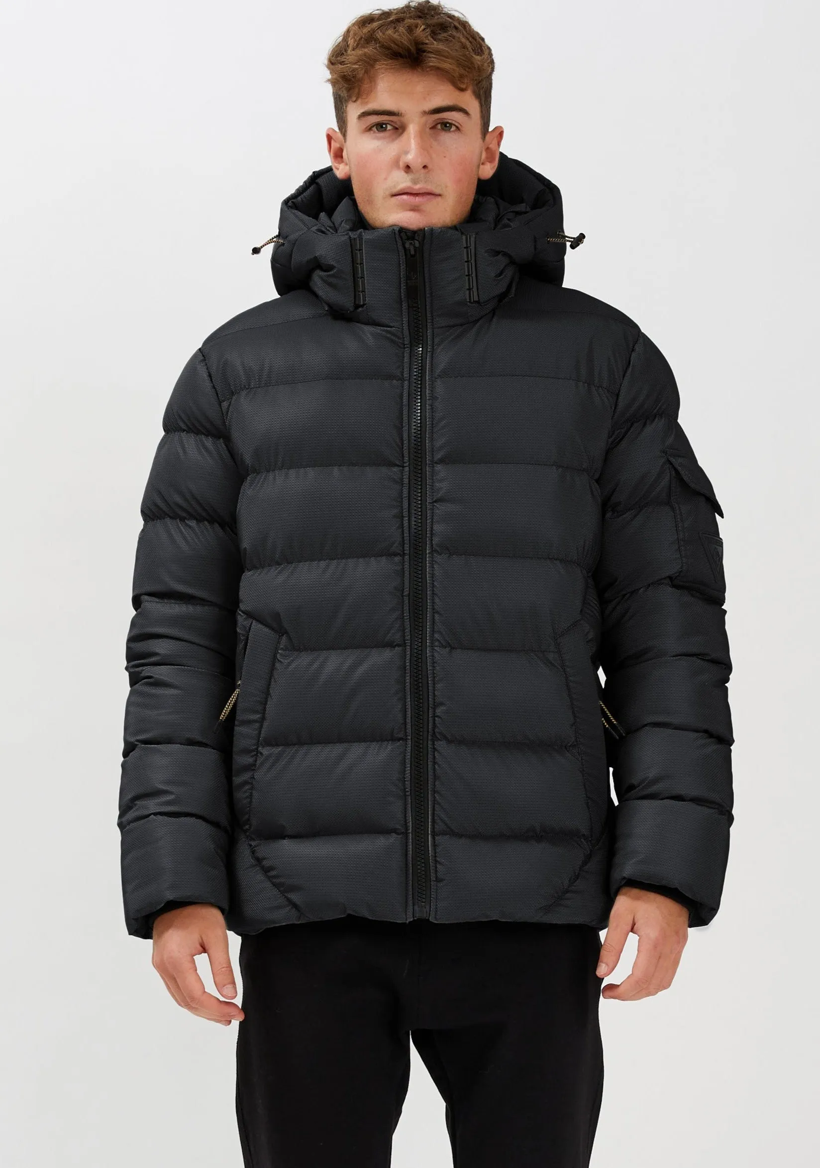 HUNTLEY | Matte Shine Puffer || HUNTLEY | Polaire jacquard texturé